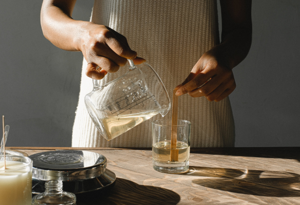Fabrication de bougie artisanale