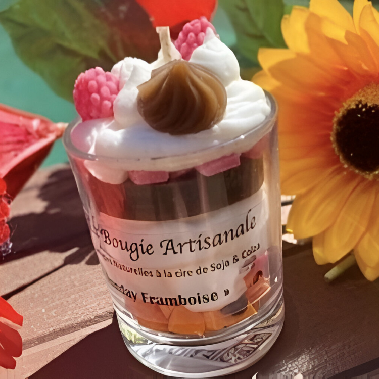 Bougie artisanale sunday framboise